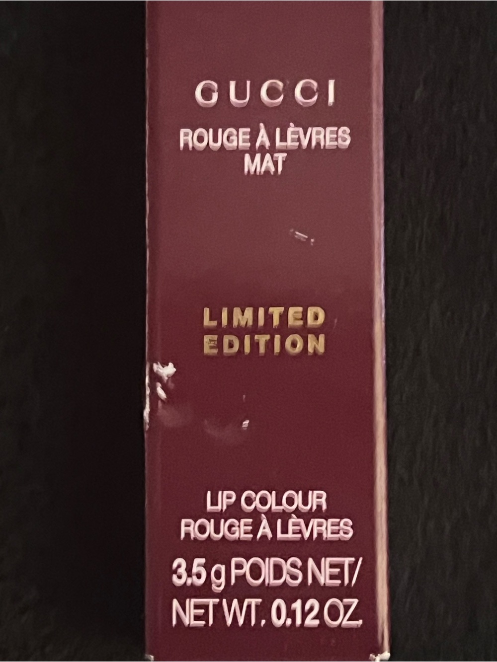 Gucci Limited Edition Matte Lip Colour — Amanda Dusk
